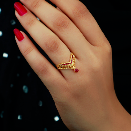 21-Karat Gold Ring Omani Made S-0071