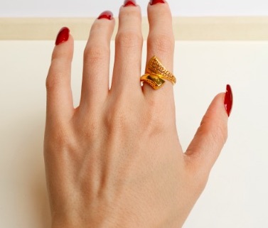 21-Karat Gold Rings Turkish Made S-0190